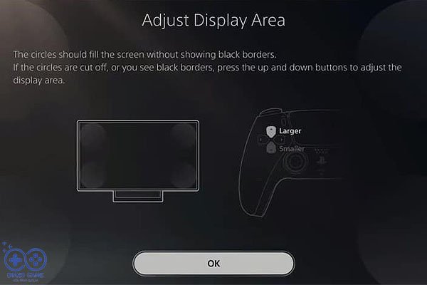 تنظیمات Display Area در PS5