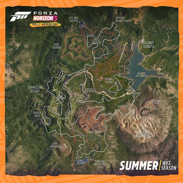 نقشه DLC بازی Forza Horizon 5: Rally Adventure 