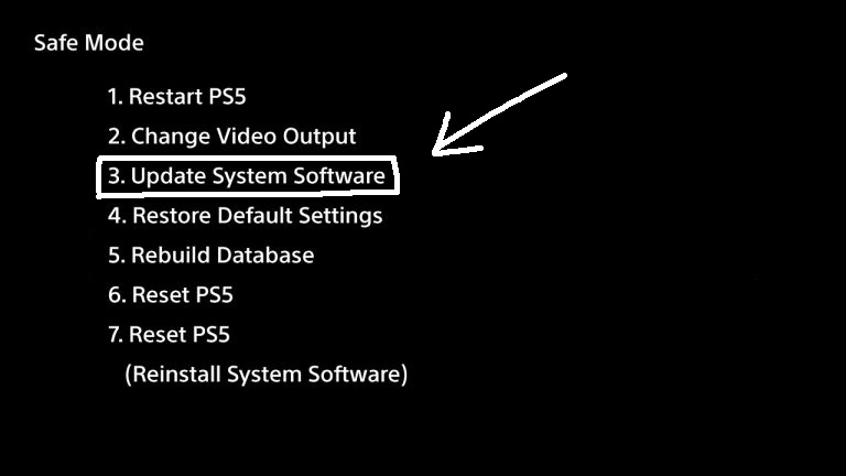 آموزش آپدیت کردن PS5 در Safe Mode