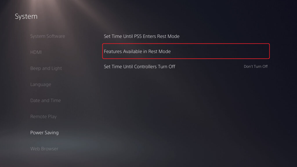 حالت Rest Mode در PS5